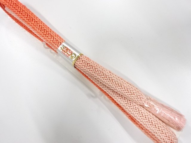 未使用品　正絹　夏手組帯締め